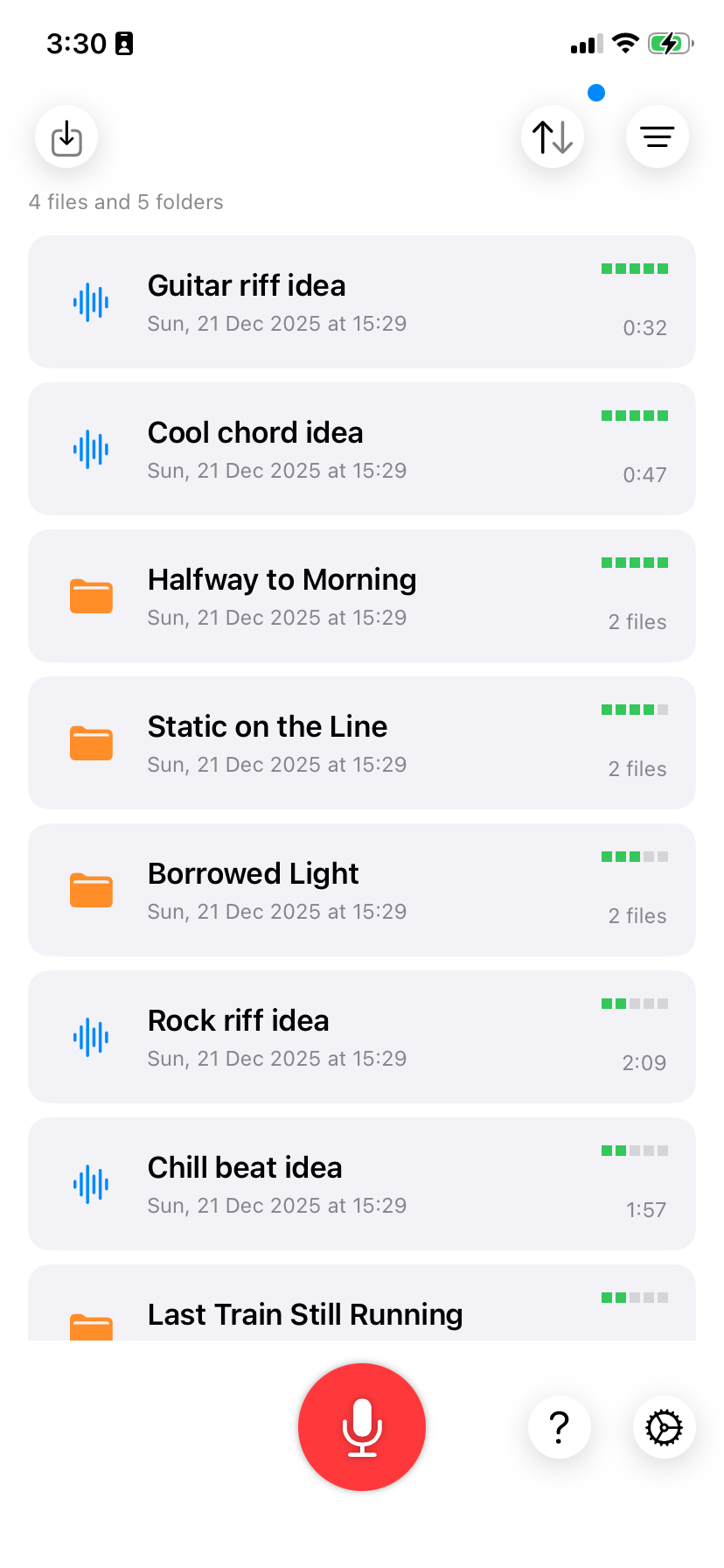 Musebox app main interface